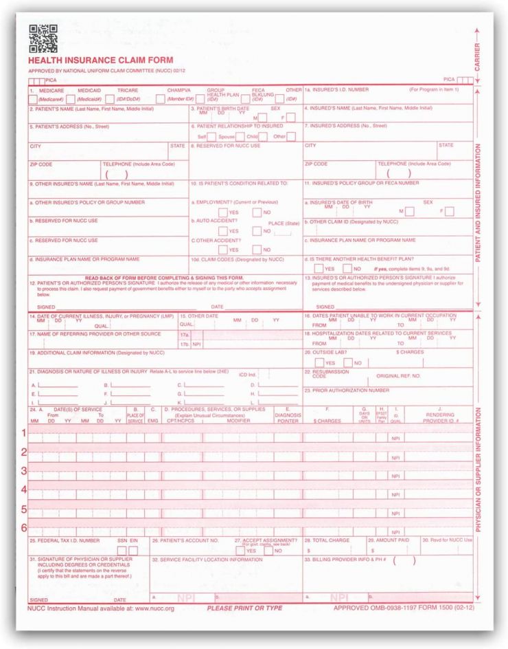 HCFA form